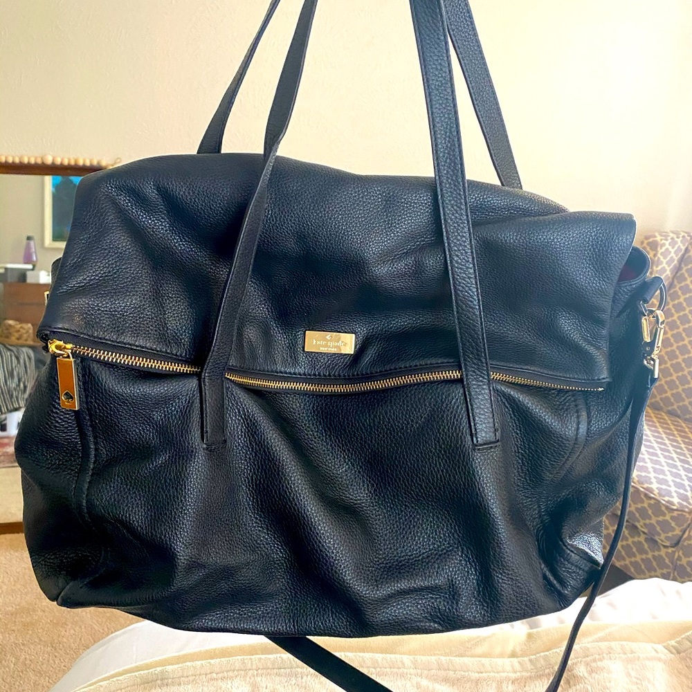 Kate Spade Leather Convertible Weekender Bag